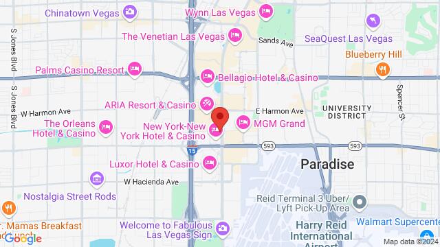 Map of the area around 3780 South Las Vegas Boulevard, 89109, Las Vegas, NV, US