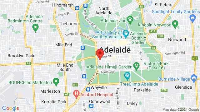 Mapa de la zona alrededor de 253 Gouger St, Adelaide SA 5000, Australia,Adelaide, South Australia, Adelaide, SA, AU