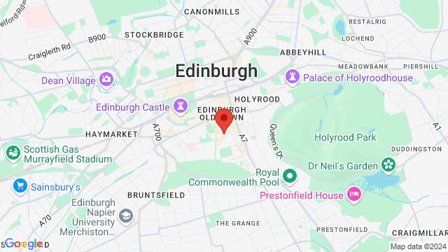 Kaart van de omgeving van Lothian Street Apartment, 53 Lothian Street, Edinburgh, EH1 1HB, United Kingdom,Edinburgh, United Kingdom, Edinburgh, SC, GB