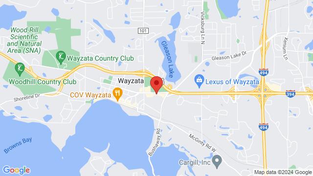 Map of the area around Dance Unlimited, 1250 E Wayzata Blvd, Wayzata, 55391, United States