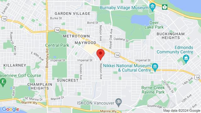 Carte des environs World Dance Co, 4858 Imperial St, Burnaby, BC, V5J 1C4, Canada