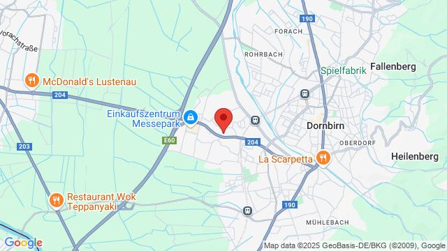 Map of the area around Lustenauer Str. 64, 6850 Dornbirn