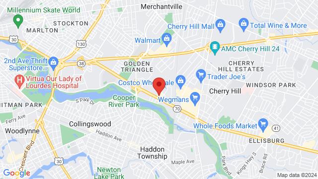Carte des environs VERA Cherry Hill, 2310 Marlton Pike W, Cherry Hill, NJ, 08002, United States