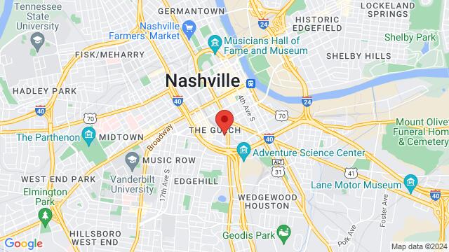 Map of the area around 809 Gleaves St.,Nashville,TN,United States, Nashville, TN, US