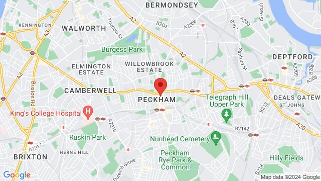 Map of the area around Unit 10, Aylesham Centre, Rye Lane, London, EN, GB