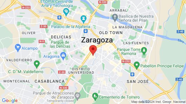 Map of the area around Calle Juan José Rivas 6, Zaragoza , Zaragoza