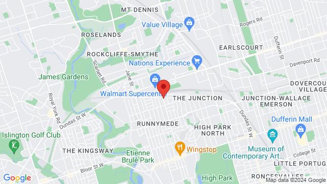 Map of the area around 3347 Dundas Street West, M6P 2A6, Toronto, ON, CA