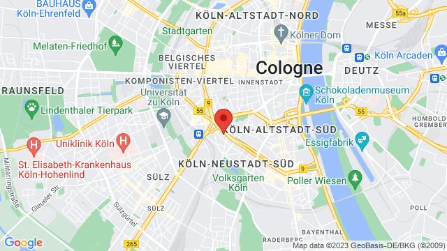 Karte der Umgebung von Salierring 33, 50677 Köln