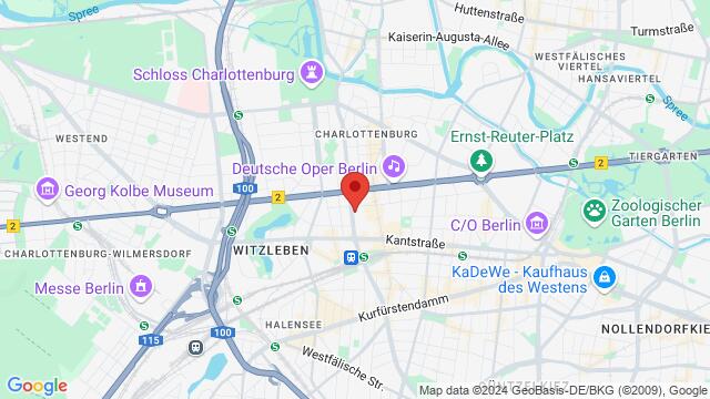 Map of the area around Kaiser-Friedrich-Straße 67, 10627 Berlin, Deutschland,Berlin, Germany, Berlin, BE, DE