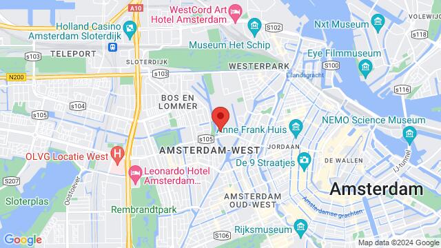 Map of the area around Jan Van Galenstraat 24, Amsterdam, The Netherlands