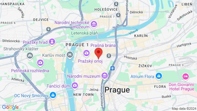 Map of the area around Na Prikope 22,Prague, Czech Republic, Prague, PR, CZ