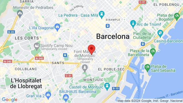 Map of the area around Carrer de Calàbria, 89, 08015 Barcelona (Barcelona), Espanya,Barcelona, Spain, Barcelona, CT, ES