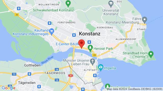 Map of the area around Reichenaustrasse 15, 78467 Konstanz