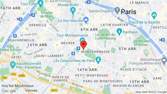Carte des environs 8 Rue Vandamme 75014 Paris