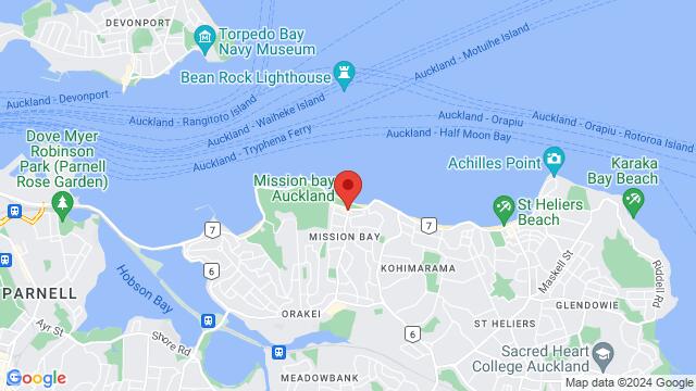 Map of the area around 71 Tamaki Dr, Mission Bay, Auckland 1071, New Zealand,Auckland, New Zealand, Auckland, AU, NZ