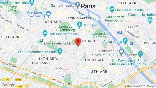 Map of the area around 39 Boulevard de Port-Royal 75013 Paris