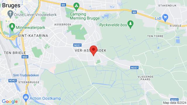 Karte der Umgebung von Patria Kerklaan 37 8310  Brugge
