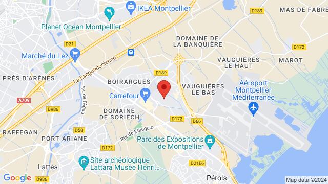 Map of the area around Rue René Clair 34970 Lattes