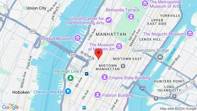 Map of the area around The Westin New York at Times Square, 270 West 43rd St, New York, NY 10036, USA