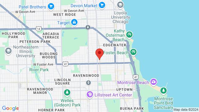 Map of the area around 5248 North Clark Street, 60640, Chicago, IL, US