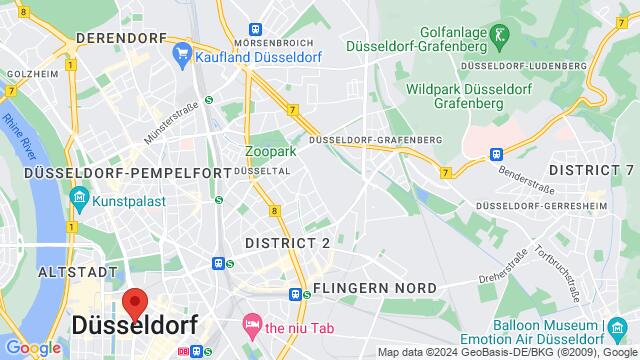 Carte des environs Tonhallenufer, Düsseldorf