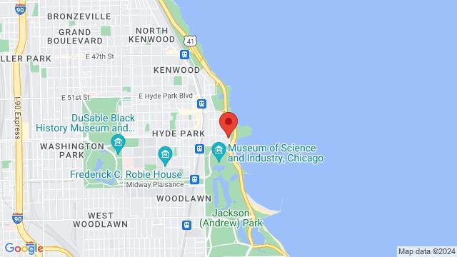 Mapa de la zona alrededor de 5500 S Shore Dr, Chicago, IL 60637-1903, United States,Chicago, Illinois, Chicago, IL, US