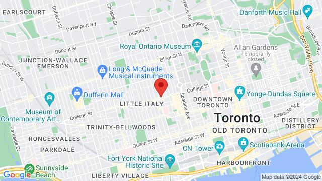 Map of the area around 430 College Street, M5T 1T3, Toronto, ON, CA