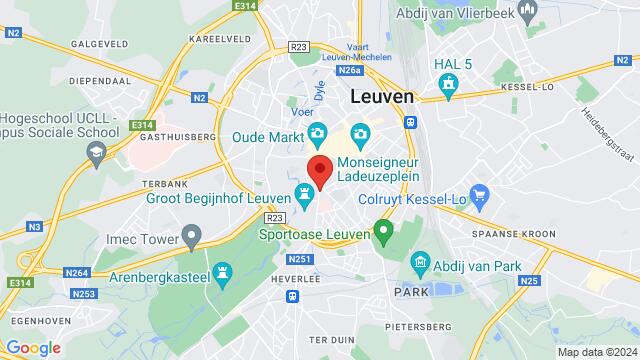 Map of the area around Naamsestraat 83, 3000 Leuven, België,Leuven, Belgium, Leuven, BU, BE