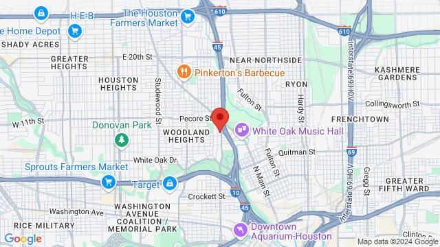 Carte des environs 3221 Houston Ave, Houston, TX 77009-6755, United States,Houston, Texas, Houston, TX, US