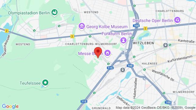 Map of the area around Waldschulallee 34, 14055, Berlin, BE, DE