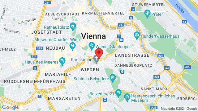 Mapa de la zona alrededor de Canovagasse 1-5, 1010 Wien, Österreich,Wien, Österreich, Wien, WI, AT
