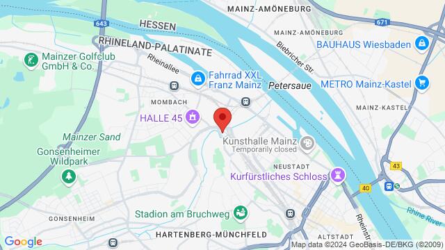 Map of the area around Mombacher Straße 78-80, Mainz, Hessen