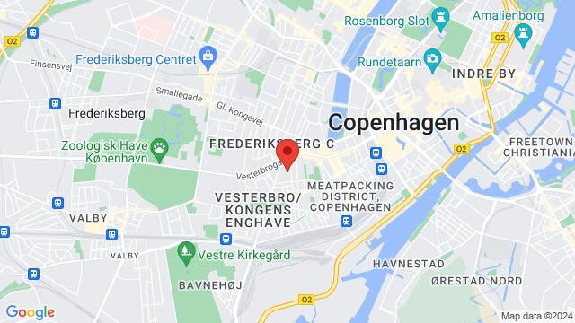 Karte der Umgebung von Valdemarsgade 12,Copenhagen, Copenhagen , SK, DK
