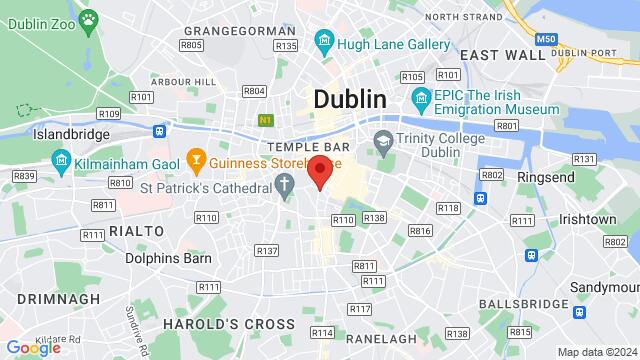 Mapa de la zona alrededor de 17 Aungier St, Dublin 2, D02 RP20, Dublin, DN, IE