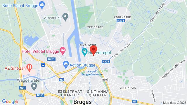 Map of the area around Azucar - Brugge