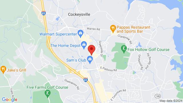 Map of the area around Tbiliso, 9926 York Road, Cockeysville, MD, 21030, US