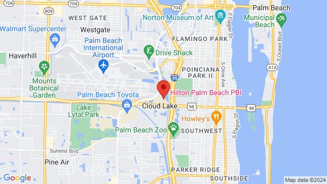 Map of the area around 150 Australian Ave, 33406, West Palm Beach, FL, United States