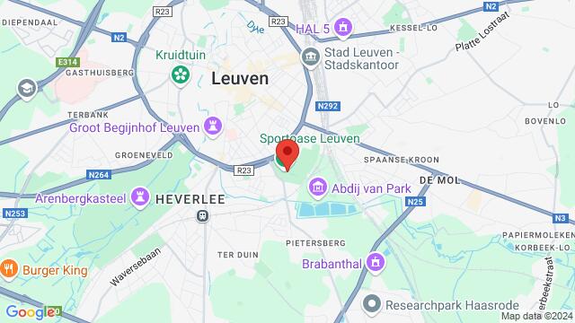 Map of the area around Philipssite 6, Leuven