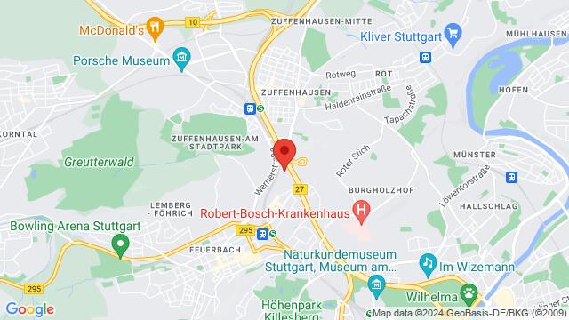 Map of the area around Heilbronner Straße 391,Stuttgart, Germany, Stuttgart, BW, DE