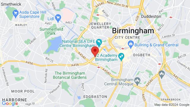 Kaart van de omgeving van 195-196 Broad Street, Birmingham, B15 1, United Kingdom,Birmingham, United Kingdom, Birmingham, EN, GB