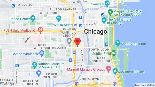 Map of the area around 600 W Roosevelt,Chicago,IL,United States, Chicago, IL, US