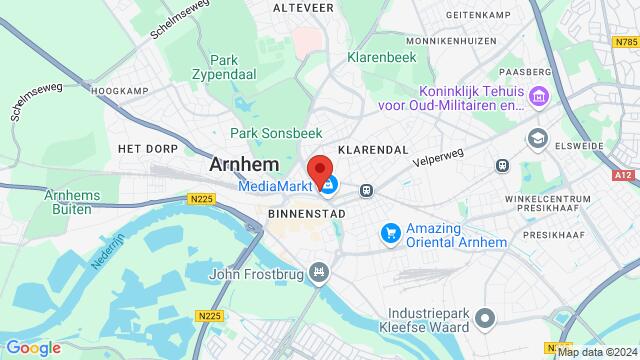 Map of the area around Apeldoornsestraat 4a, Arnhem