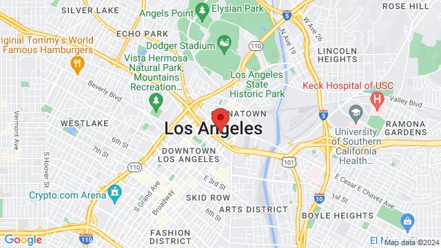 Map of the area around 555 North Spring Street, Los Angeles, CA, US