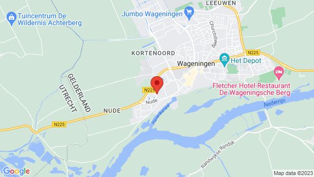 Mapa de la zona alrededor de Kortestraat 2, Wageningen, The Netherlands