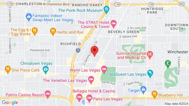 Map of the area around 3000 S Las Vegas Blvd, Las Vegas, NV 89109,Las Vegas,NV,United States, Las Vegas, NV, US