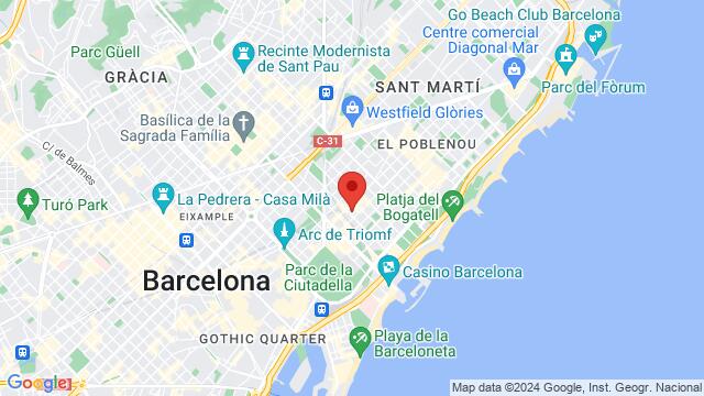 Map of the area around c/Zamora 68, Barcelona, Barcelona