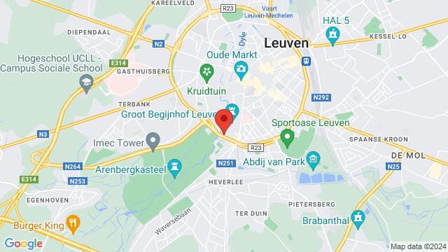 Map of the area around Tervuursevest 60, Leuven, BU, BE