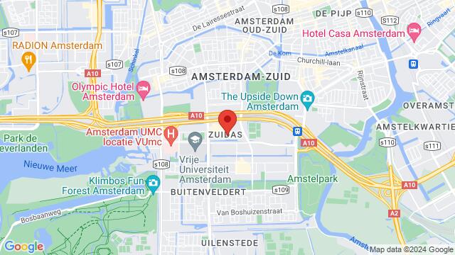 Map of the area around Gustav Mahlerplein 222, 1082 MA Amsterdam, Nederland,Amsterdam, Netherlands, Amsterdam, NH, NL