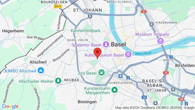 Map of the area around Spalenring 167, 4055 Basel Basel-Stadt, Schweiz,Basel, Switzerland, Basel, BS, CH