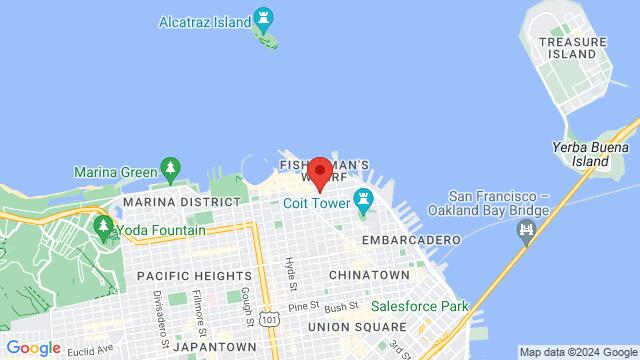 Map of the area around 383 Bay St, 94133, san francisco, CA, US